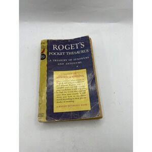 Rogets Pocket Thesaurus Treasury‎ Synonyms Antonyms Vintage Handy Reference Book